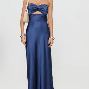 Princess Polly Strapless Blue Dress